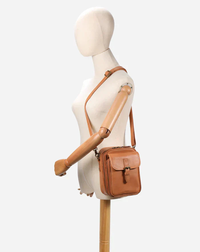 Kožená crossbody taška