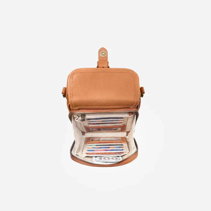 Kožená crossbody taška