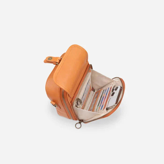 Kožená crossbody taška