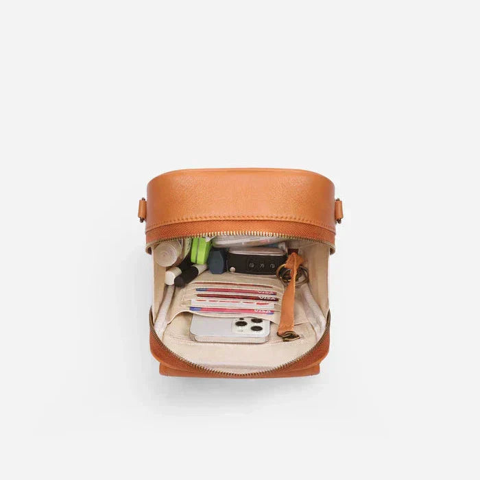 Kožená crossbody taška